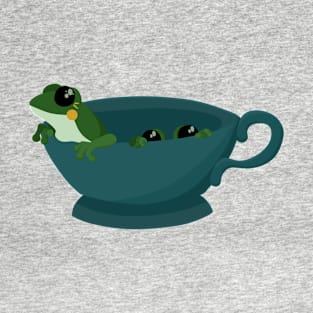 Frog in a Navy Cup T-Shirt